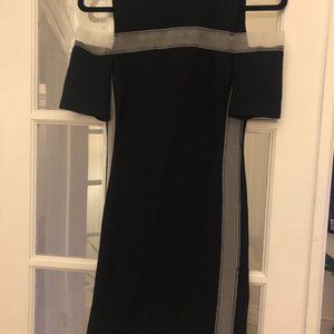 Topshop Shoulder Cut Out Bandage Dress